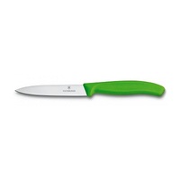 KNIFE VICTORINOX 10CM GREEN POINTED