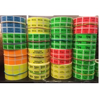 YELLOW 500G LABEL 20X25MM