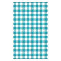 GREASEPROOF 19X30CM GINGHAM TEAL PRINT