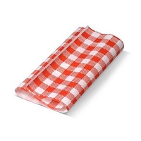 GREASEPROOF 20X15CM GINGHAM RED *1000PK