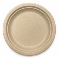 BAMBOO COMPOSTABLE ROUND PLATE 9"