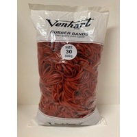 RUBBER BAND 500GM BAG #30 RED