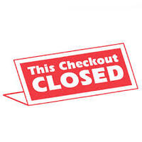 SIGN CHECKOUT CLOSED