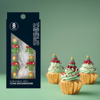 ICING - CHRISTMAS TREES PK8