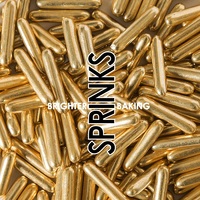 VINTAGE GOLD RODS SPRINKLES 75G