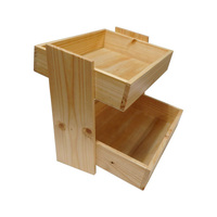 2-TIER WOODEN COUNTER STAND 430X400MM