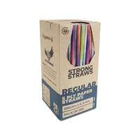 5PLY REGULAR PAPER STRAW MIXED COLOURS