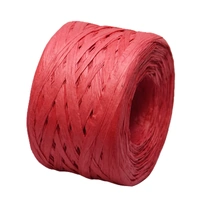 PAPER RAFFIA ROLL RED 4MMX100M