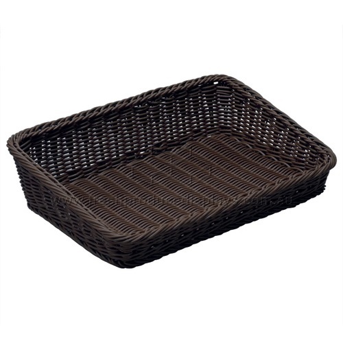 POLY BASKET DARK 400X400X60MM SQUARE