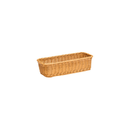 POLY WICKER BASKET NATURAL 150X400X100MM