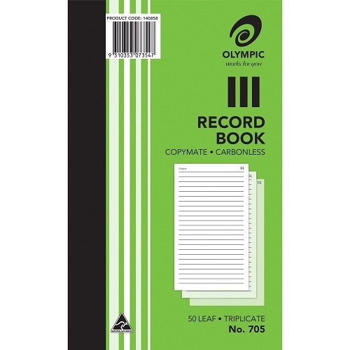 OLYMPIC 705 RECORD TRIPLICATE
