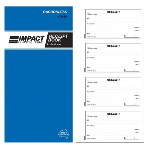 IMPACT RECEIPT BOOK DUPLICATE 280X140