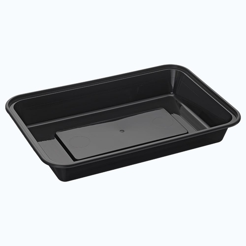 BONSON WIDE BASE 700ML BLACK CONTAINER