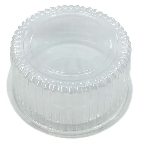 LARGE CLEAR CAKE DOME BASE+LID 216X100MM