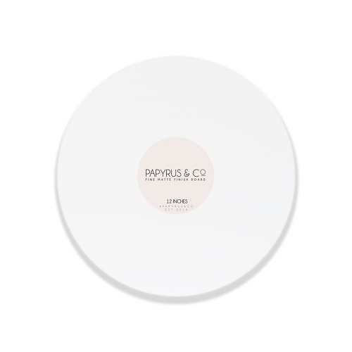 MASONITE CAKE BOARD CIRCLE 12" WHITE