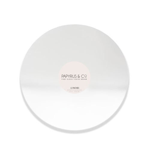MASONITE CAKE BOARD CIRCLE 12" GLOSS WT