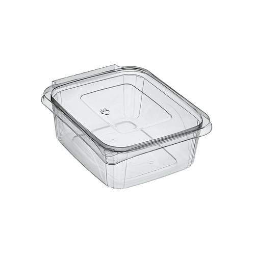 BONSON RPET FLAT 1000ML HINGED CONTAINER