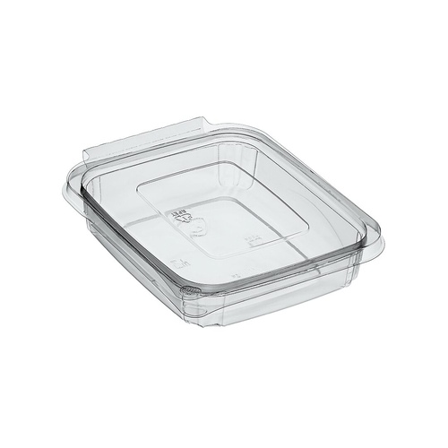 BONSON RPET FLAT 500ML HINGED CONTAINER