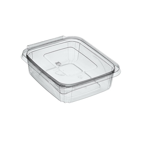 BONSON RPET FLAT 750ML HINGED CONTAINER