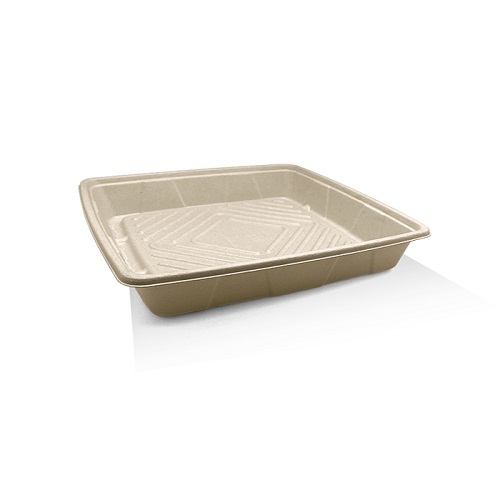 12" UNBLEACHED SUGARCANE PLATTER
