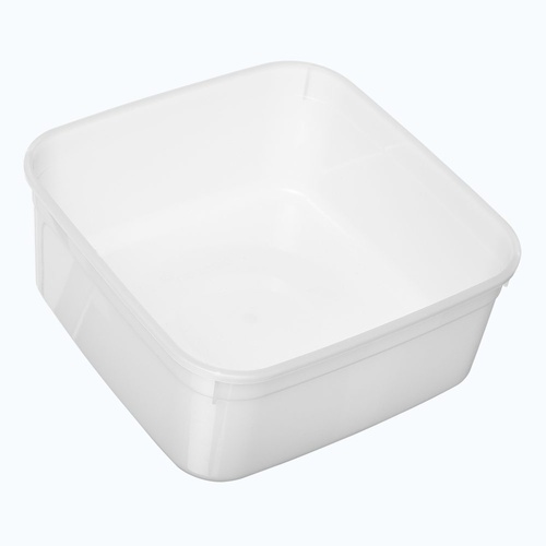 2L WHITE REUSABLE FOOD TUB