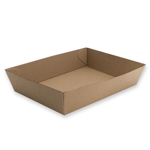 #5 KRAFT BOARD TRAY 252X179X58MM