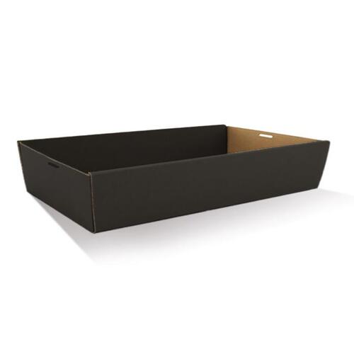 BLACK LARGE CATER TRAY 560X255X80MM