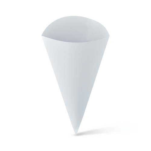 FOOD CONE SMALL WHITE