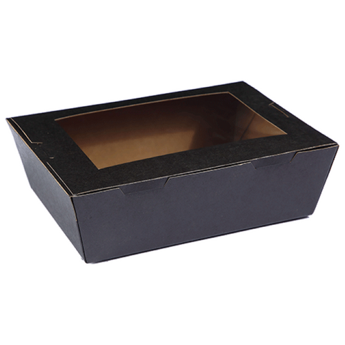 WINDOW LUNCH BOX LARGE BLACK (1900ML)