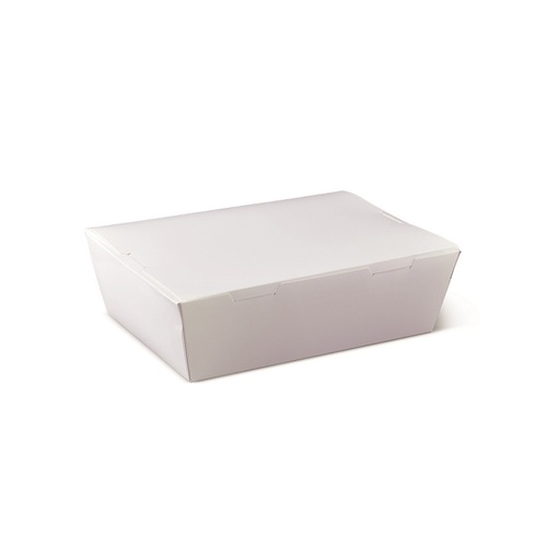 LUNCH BOX WHITE MEDIUM 180X120X50MM