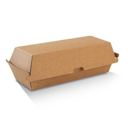 *PCB4* KRAFT HOT DOG BOX 208X70X75MM