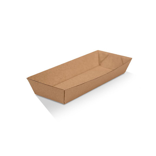 #6 KRAFT BOARD TRAY 210X70X36MM (HOTDOG)