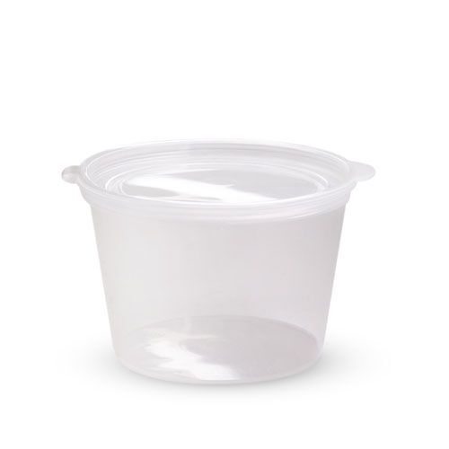 PORTION CONTAINER 70ML HINGED LID