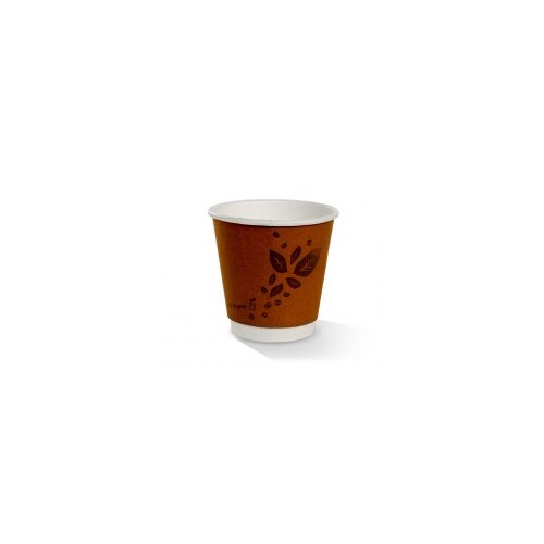 8OZ SQUAT CUP COMPOSTABLE DOUBLE WALL