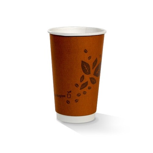 16OZ CUP DOUBLE WALL COMPOSTABLE