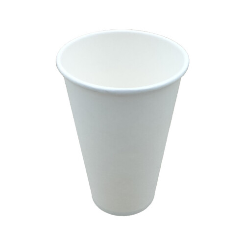 16OZ LOCKEY SINGLE WALL CUP WHITE (90MM)