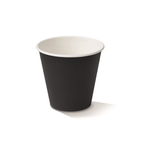 6OZ BLACK SINGLE WALL CUP