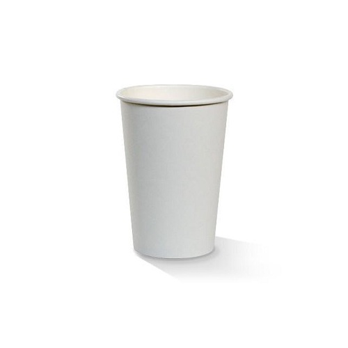 10OZ WHITE SINGLE WALL CUP  (80MM LID)