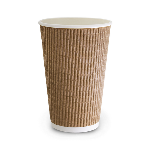 16OZ TAN TRIPLE WALL CUP (90MM)