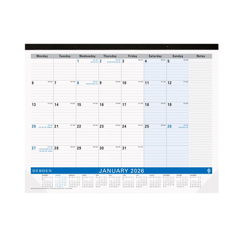 DEBDEN DESK PAD PLANNER 2026 440X560