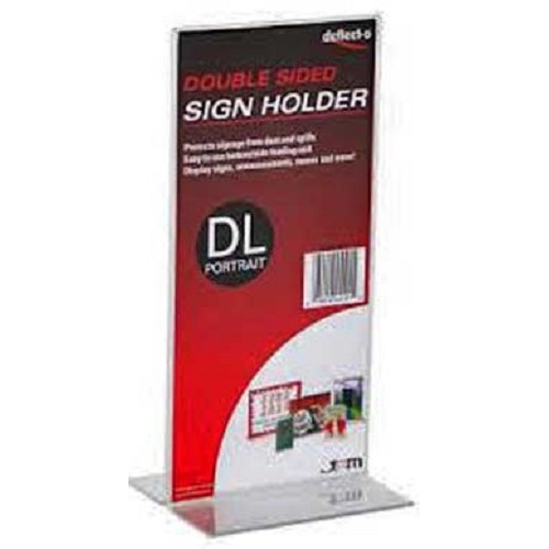 SIGN HOLDER DBLE-SIDED DL 110X220X80MM