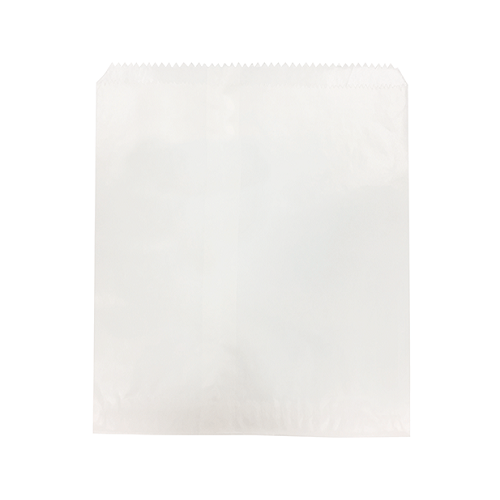 PAPER BAG GLASSINE 4FLAT WHITE 255X240MM