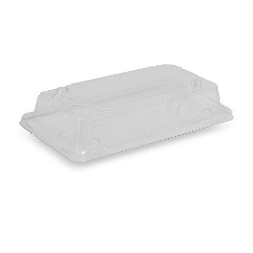 PET LID TO SUIT BAGASSE TRAY SMALL