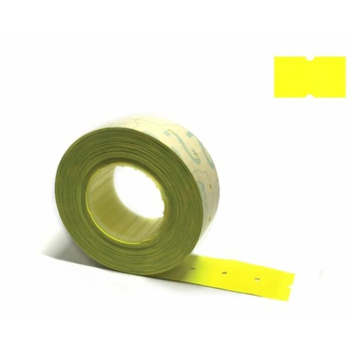 METO LABEL 21X12 FLURO YELLOW #821 TOOL