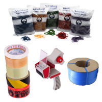 TAPE, RUBBER BANDS, TWISTIES